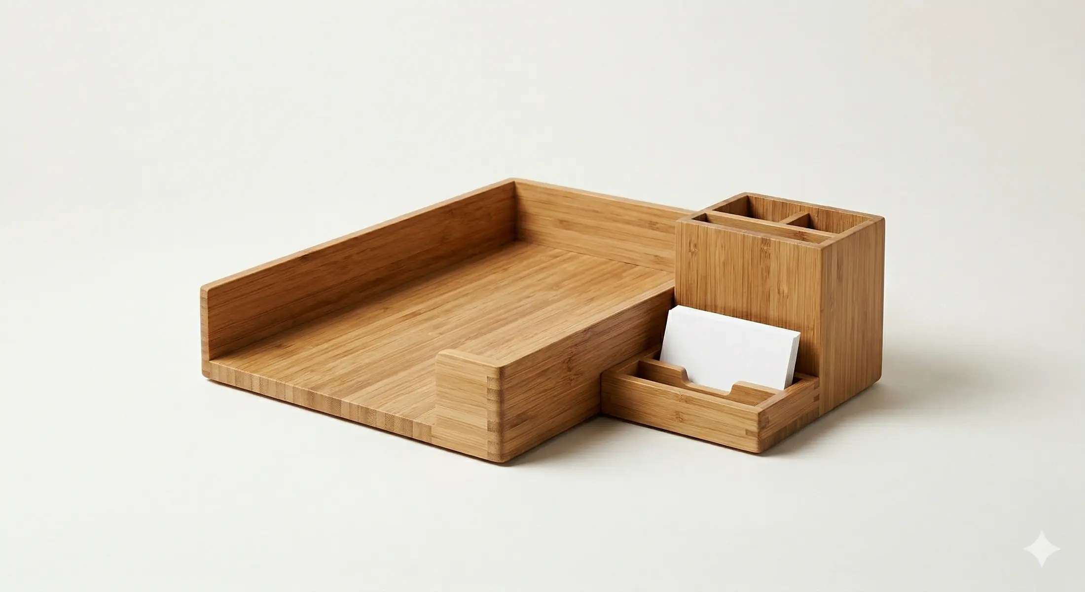 Bamboo Desk Organizer